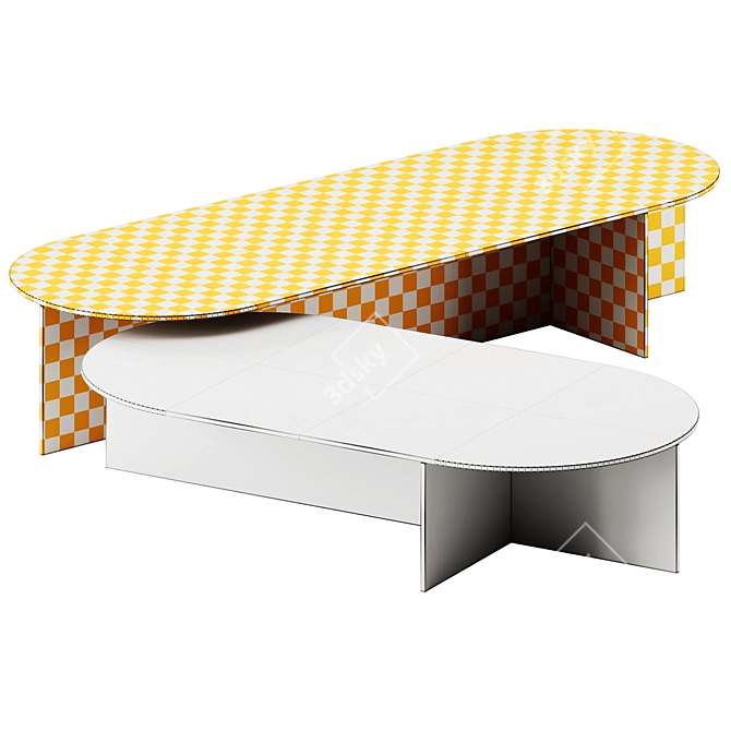 Sestante Glass Coffee Table Elegance 3D model image 4