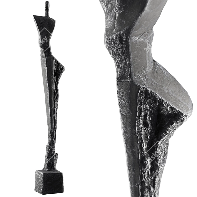 Frank Arnold Stone Human Sculpture 3D model image 3