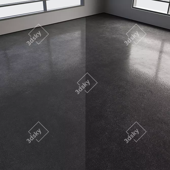 Polished Seamless Concrete Floor 3D model image 6