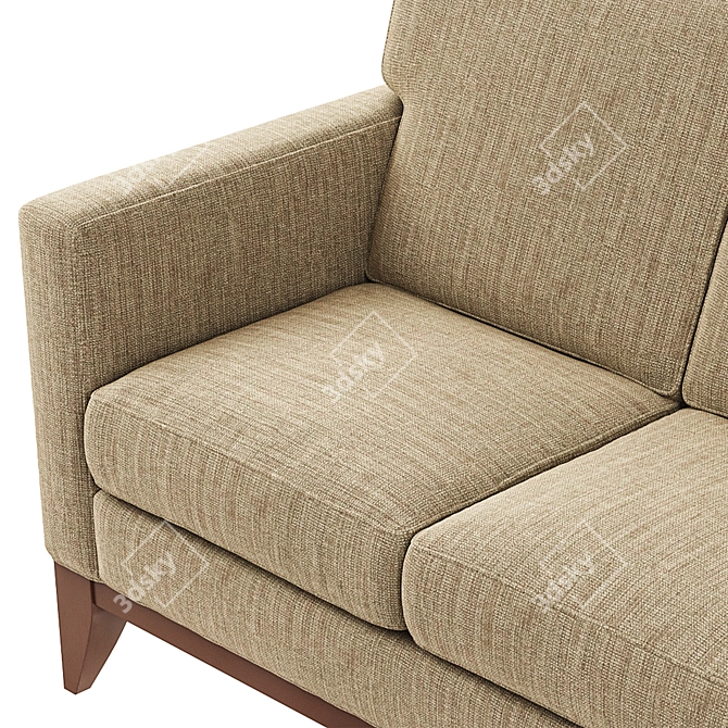 Elegant Cranford 3-Seater Sofa 3D model image 5