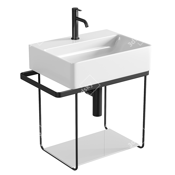 Duravit DuraSquare Basin WonderGliss 3D model image 1