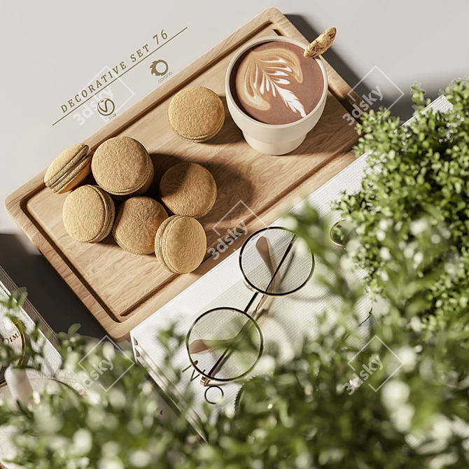 Elegant Decorative Set 76 (By Shayan Sharify) 3D model image 5
