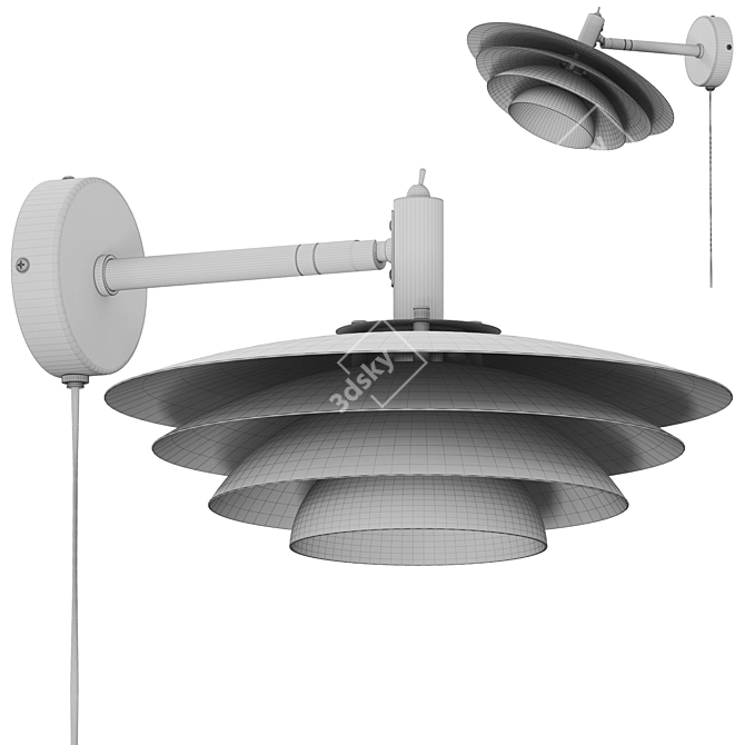 Nordlux Bretagne Elegant Wall Light 3D model image 3