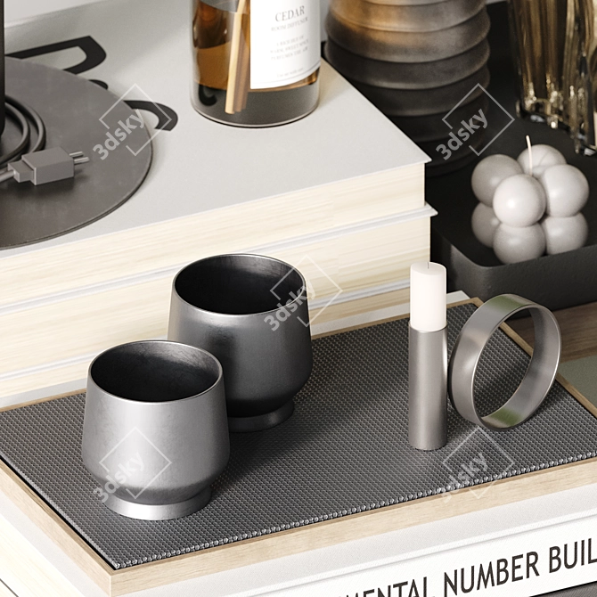 Elegant Decorative Set H71 3D model image 5