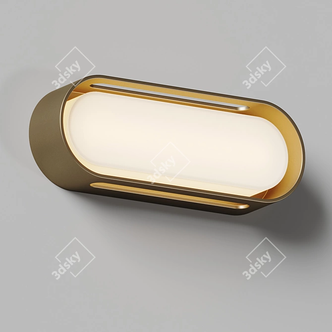 Illusion Oval LED Wall Sconce 3D model image 2