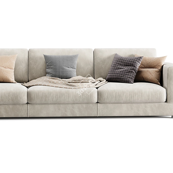 Elegant Bonaldo Chaise Longue Sofa 3D model image 3