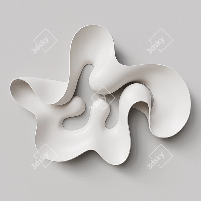 Ethereal Abstract Sculpture by Eva Hild 3D model image 1