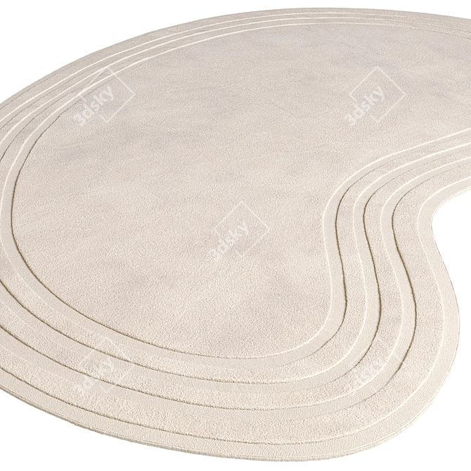 Plush Halle Rug Collection 3D model image 3