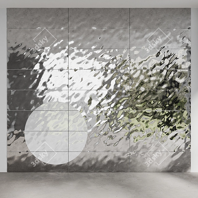 Porcelanosa Sea Collection Tiles: Wave-Inspired Design 3D model image 1