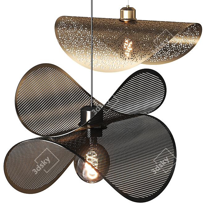 European Pendant Lamp Vray / Corona 3D model image 2