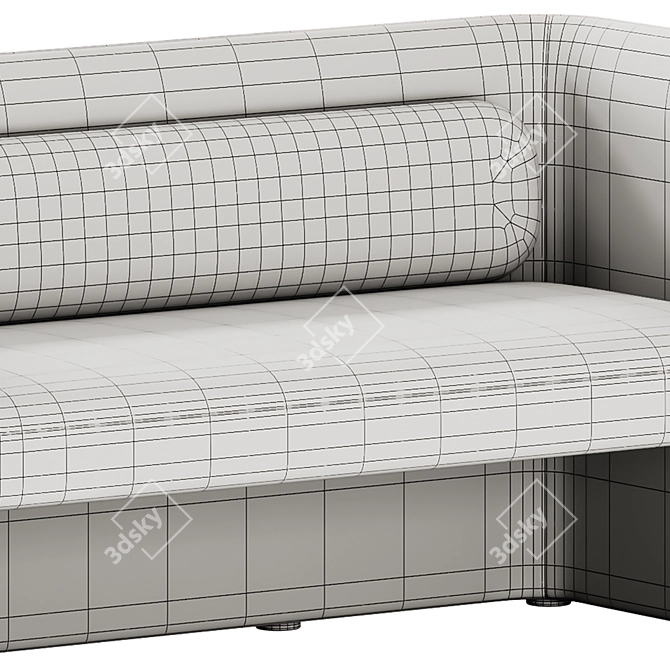 Sleek KUMO DB Sofa Model 3D model image 5