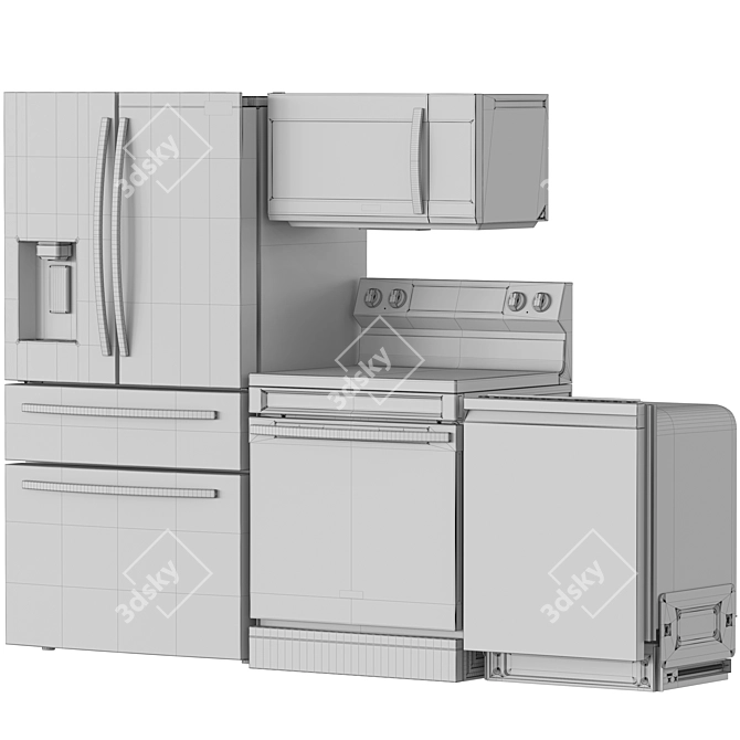 Samsung 4k Appliance Collection: Vray+Corona 3D model image 7