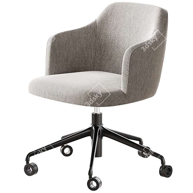 Porada Abby Office Swivel Chair 3D model image 1