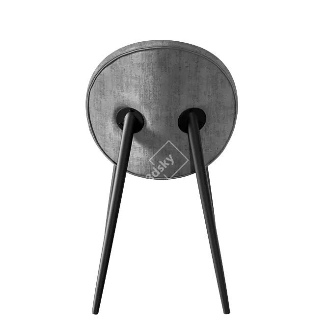 Title: Plush Elliot Chair Gray 3D model image 4