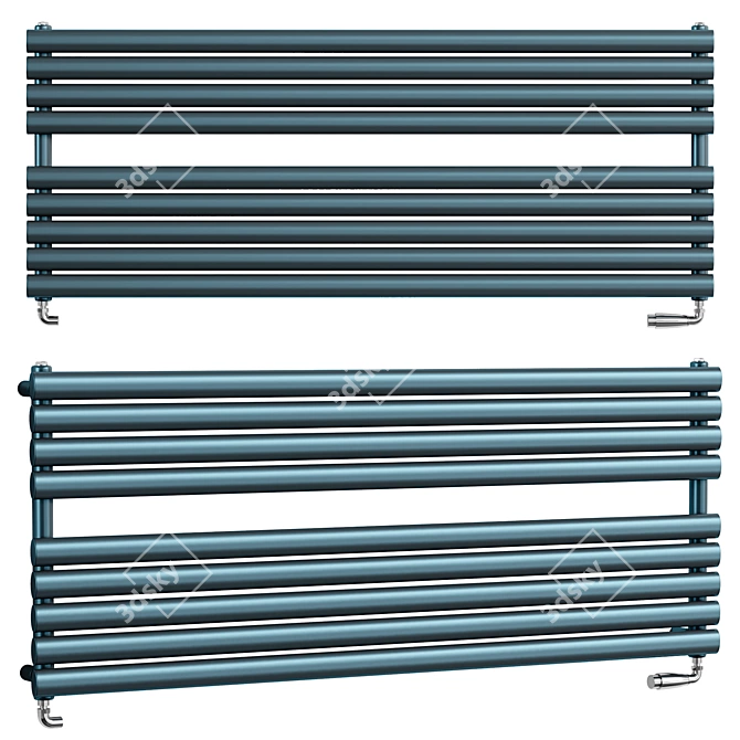 Finsbury Wide Heated Towel Rail 3D model image 1