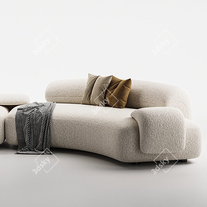 Modern Modular Sofa Design 3D model image 4