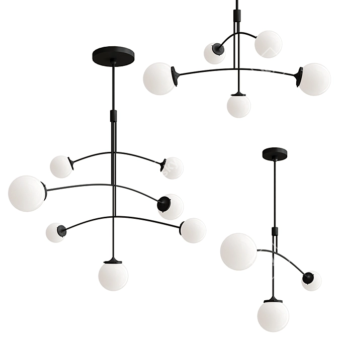  PRESCOTT Chandelier Collection 3D model image 1
