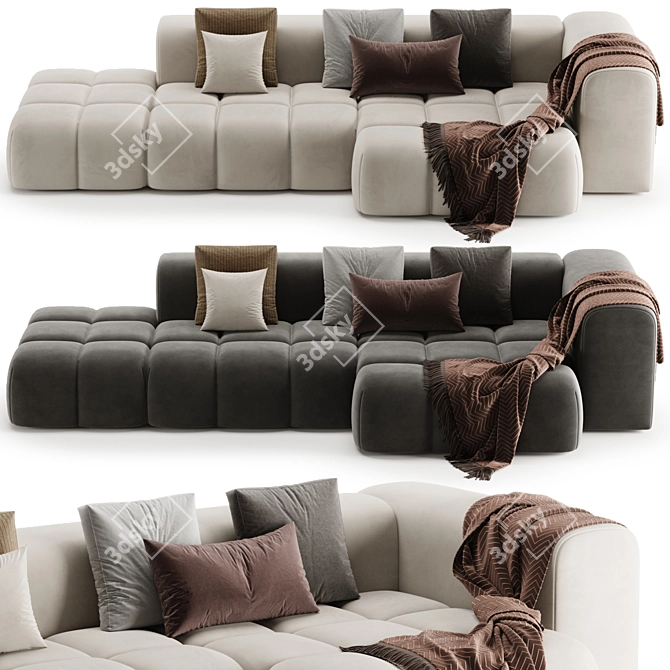 Chic SHAMARA Sofa Design 3D model image 3