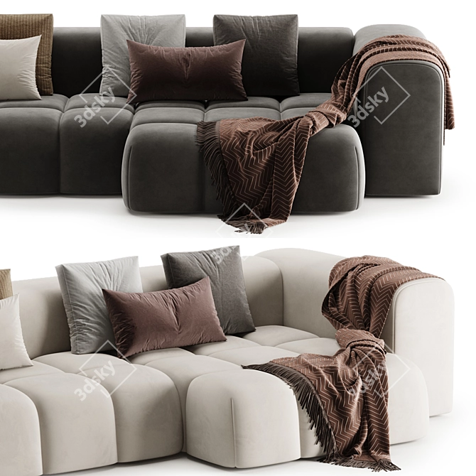 Chic SHAMARA Sofa Design 3D model image 5
