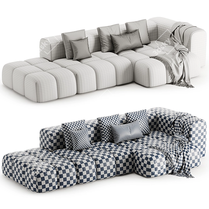 Chic SHAMARA Sofa Design 3D model image 7