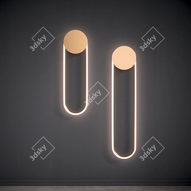 Elegant Wall Sconce: APPEN by Romatti 3D model image 2