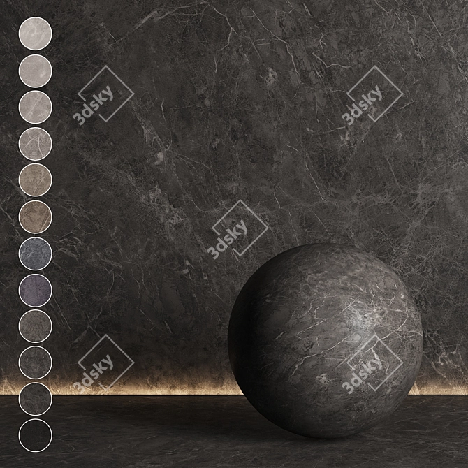 Marble Seamless Texture Pack #3 3D model image 1