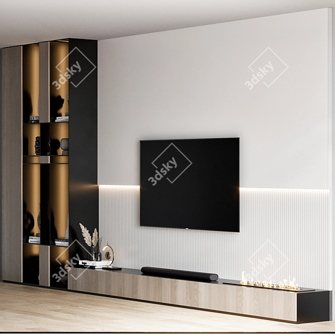 Samsung TV Wall Mountable Stand 3D model image 3
