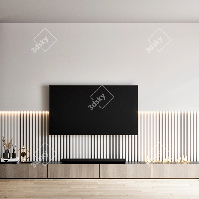 Samsung TV Wall Mountable Stand 3D model image 8