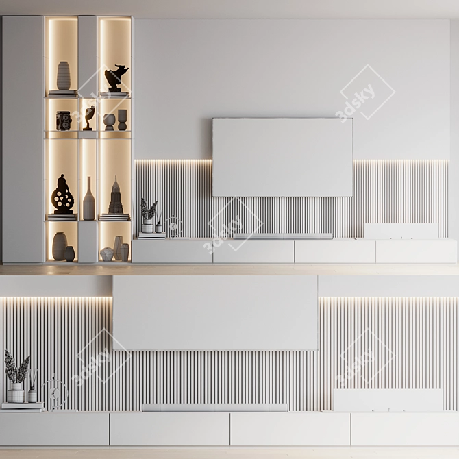 Samsung TV Wall Mountable Stand 3D model image 10