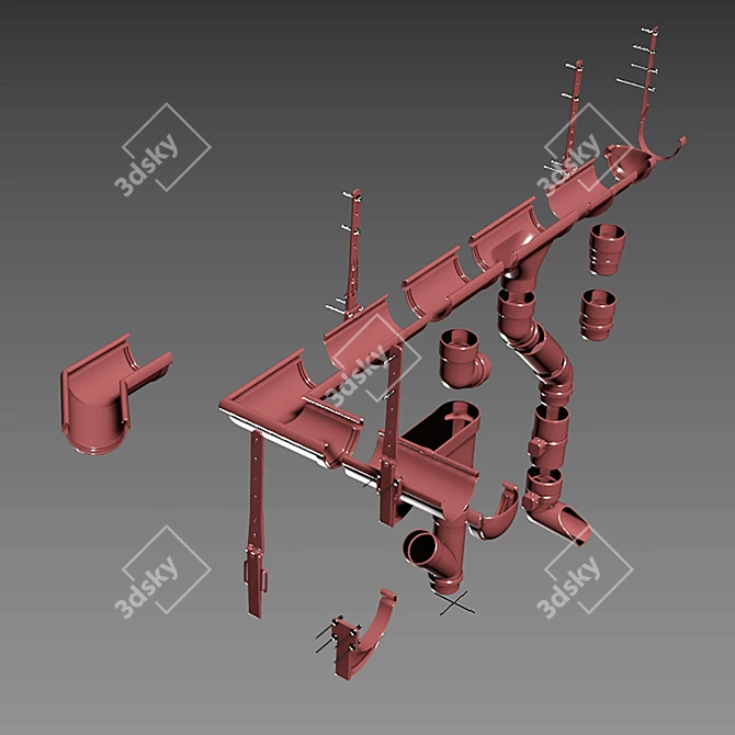 Smooth Polygon Docke LUX System 3D model image 6