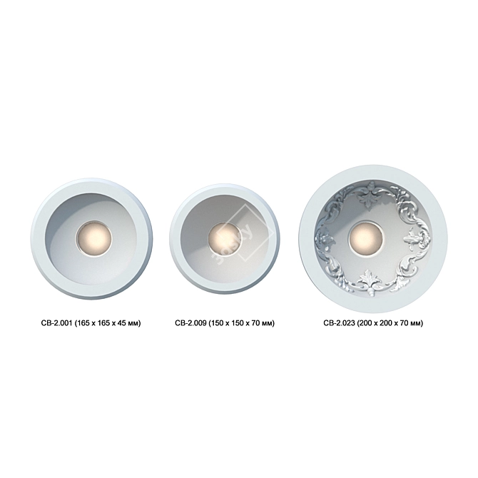 Customizable Recessed Lighting LeGrand 3D model image 3