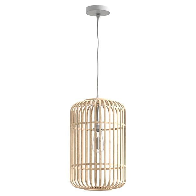 Aisne Bamboo Pendant Lamp Wood 3D model image 2