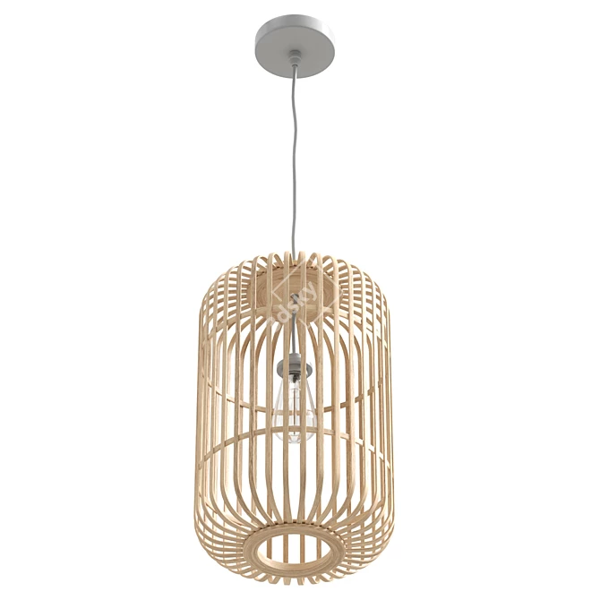 Aisne Bamboo Pendant Lamp Wood 3D model image 3