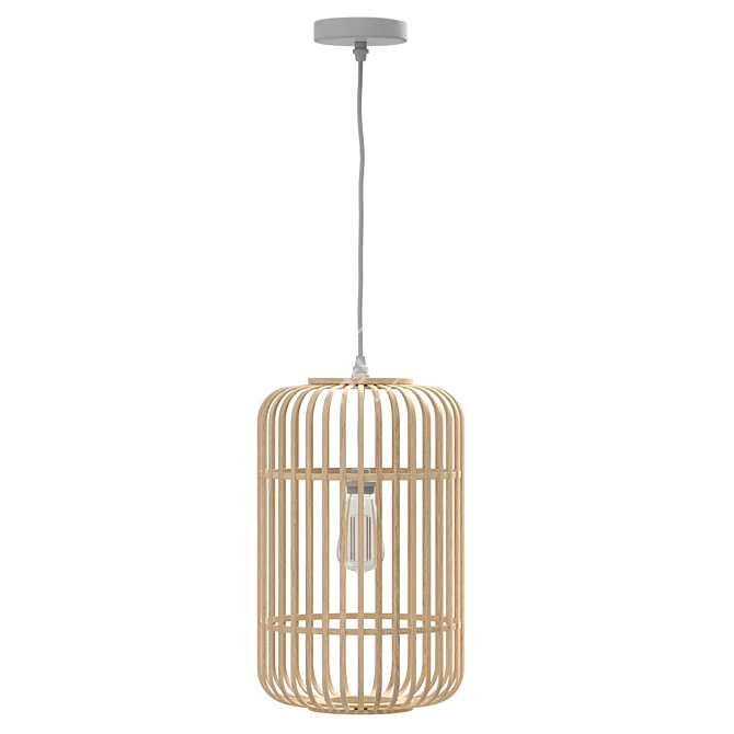 Aisne Bamboo Pendant Lamp Wood 3D model image 4