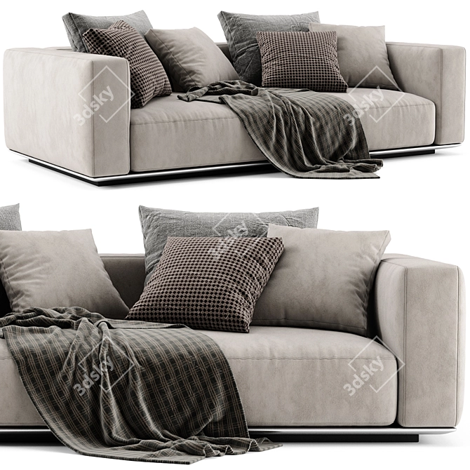Elegant Grandemare Sofa | Vray & Corona | 3Ds Max 3D model image 1