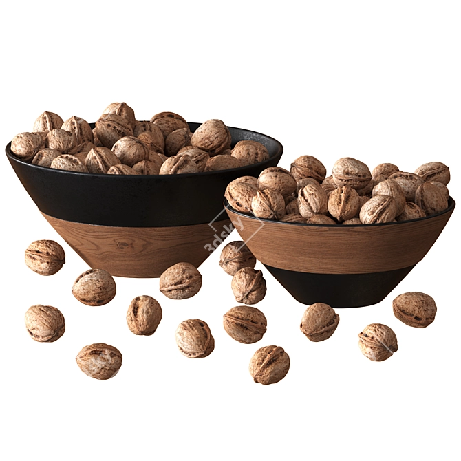 Nutty Delight Dish Set 3D model image 1