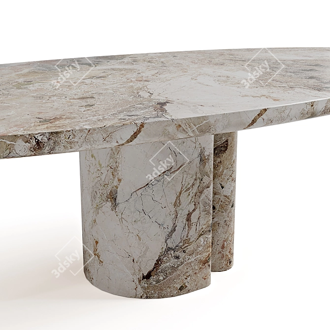 Aurora Marble SIII1 Table 3D model image 6