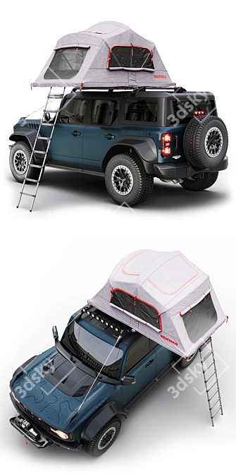 2023 Ford Bronco Raptor Yakima Tent 3D model image 15