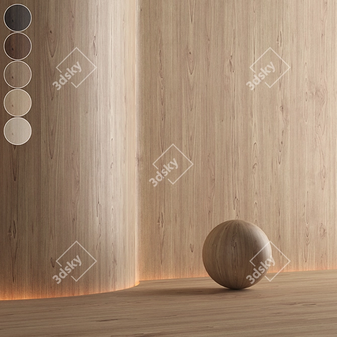 Seamless Oak Texture Pack 3D model image 1