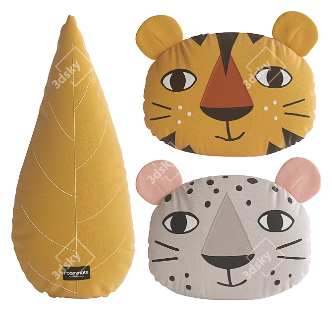Children's Pillow Set by ROOMMATE 3D model image 4