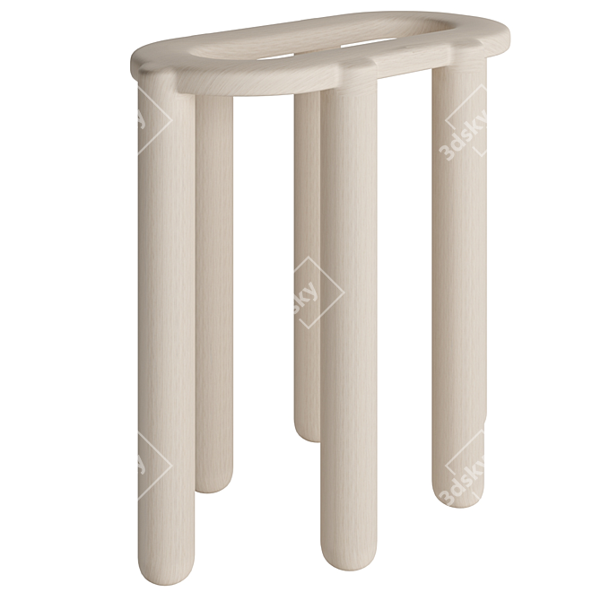 Elegant Bone Stool Collection 3D model image 4