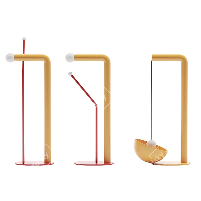 Zapazuha BONS Trilogy Floor Lamps 3D model image 2