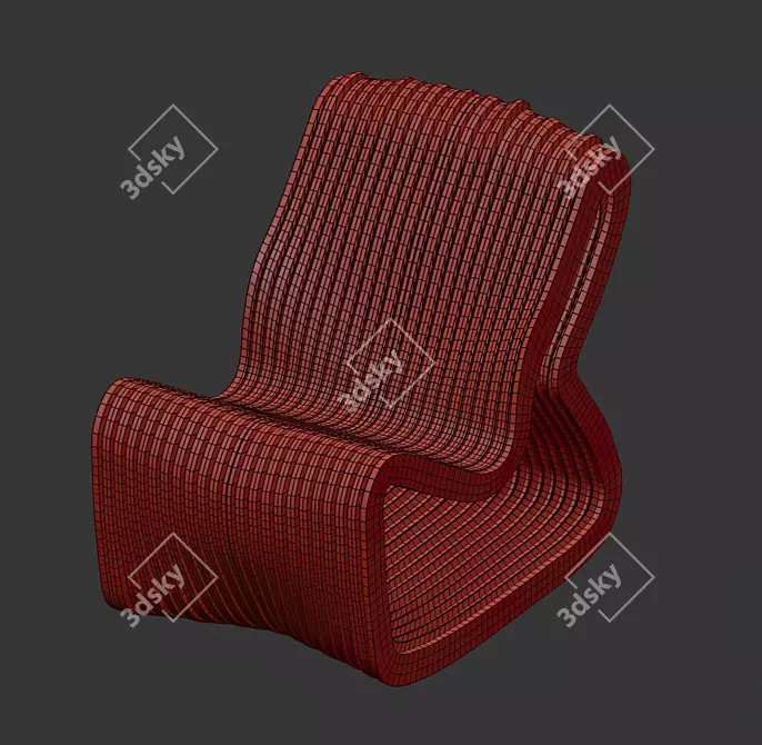 Sculpted Hollow Chair - Kooij 3D model image 3