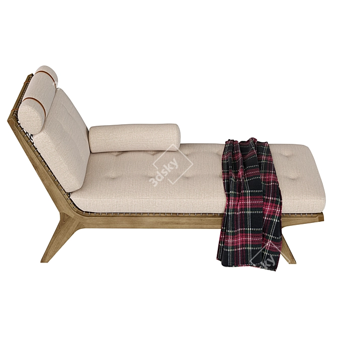 Modern Elegance Chaise Longue 3D model image 2