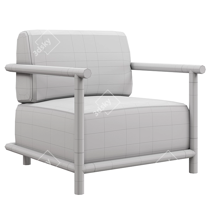 Elegant Bernhardt Kylie Chair 3D model image 2
