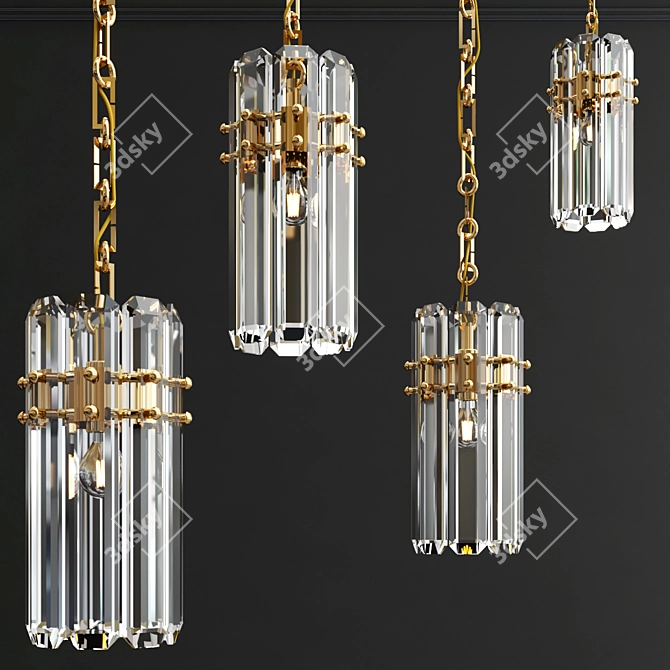 Elegant Bonnington Small Pendant 3D model image 3