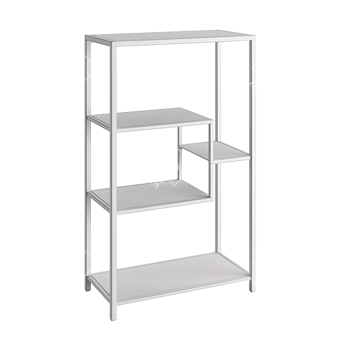 Kare Loft Steel Glass Shelf 3D model image 5