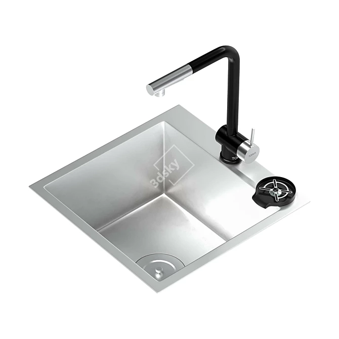 TORVA Stainless Steel Kitchen Sink 3D model image 1