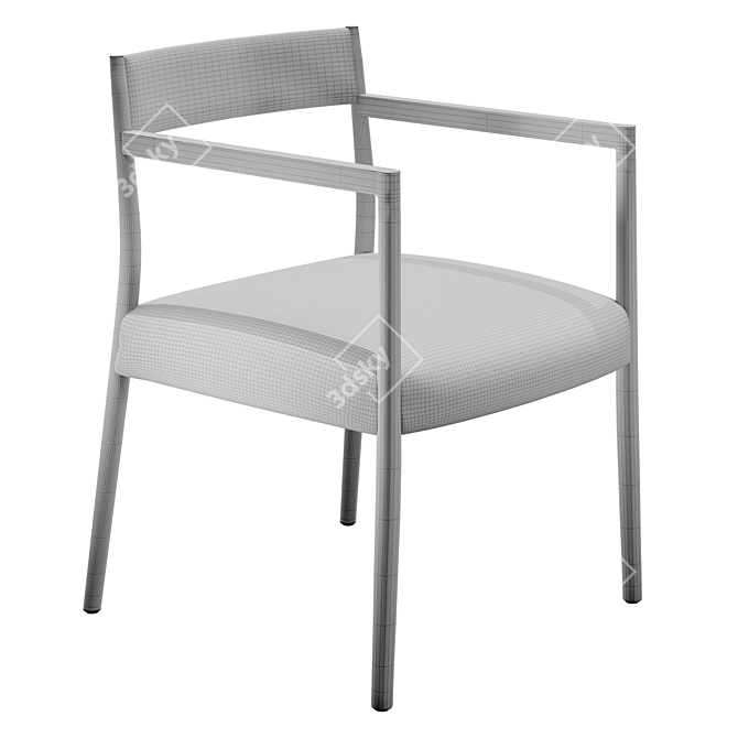 Bogart Sleek Designer Chair 3D model image 2