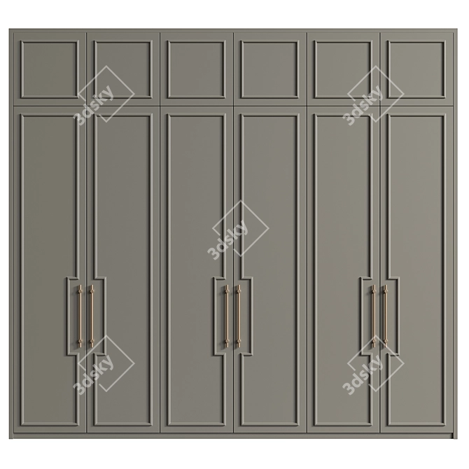 Modern Wardrobe Renold by CAZARINA 3D model image 2